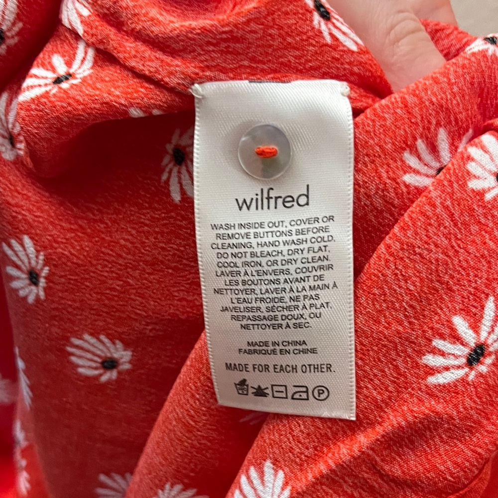 Aritzia Wilfred Red Floral Midi Dress - Picture 7 of 10